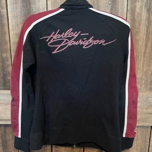 Vintage HARLEY DAVIDSON Size Small Zip Up Cotton Jacket